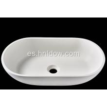 Lavabo sobre encimera de resina pura y ATH para baño